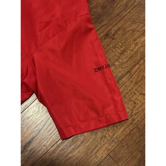 FOOTJOY DRYJOYS Pullover Jacket 1/2 Zip Red Windbreaker Short Sleeve - Men's XL - Picture 9 of 9